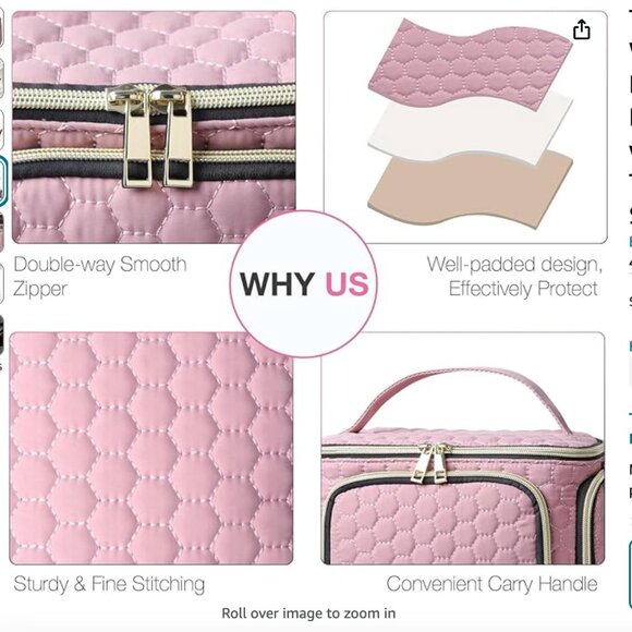 Toiletry Bag For Traveling Women NEW IN PACKAGE BLACK - Picture 5 of 7